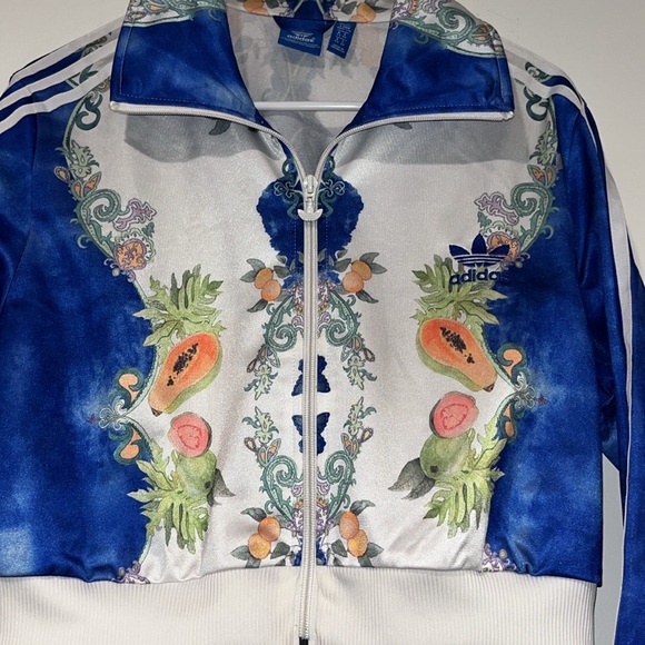 ADIDAS x FARM RIO tropical cropped track jacket - Picture 2 of 13
